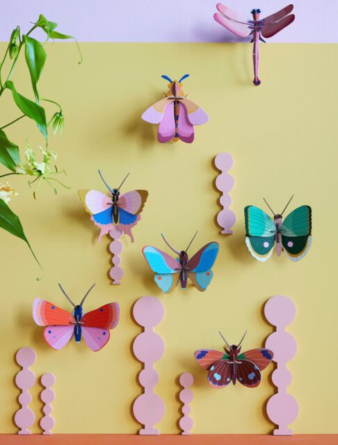The wall art butterflies bring lights at home all year long!